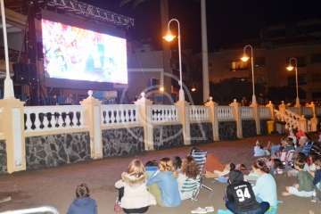 Cine de verano en Salinetas-Telde (Foto TA)